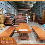 Cửa hàng bán bàn ghế gỗ nguyên khối tại Bắc Ninh