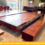Mua ở đâu Bộ bàn ghế K3 Nguyên khối gỗ Cẩm Lai tại Vĩnh Phúc?